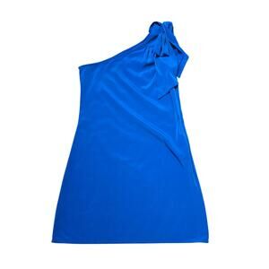 Women's Noble U Blue One Shoulder Mini Dress | Size Small